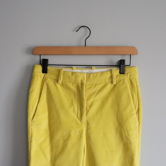 Babaton Aritzia Women's Sz 0 Yellow Atelier Straight Leg Casual Trouser Pants - Picture 3 of 13